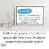 six syllable types posters
