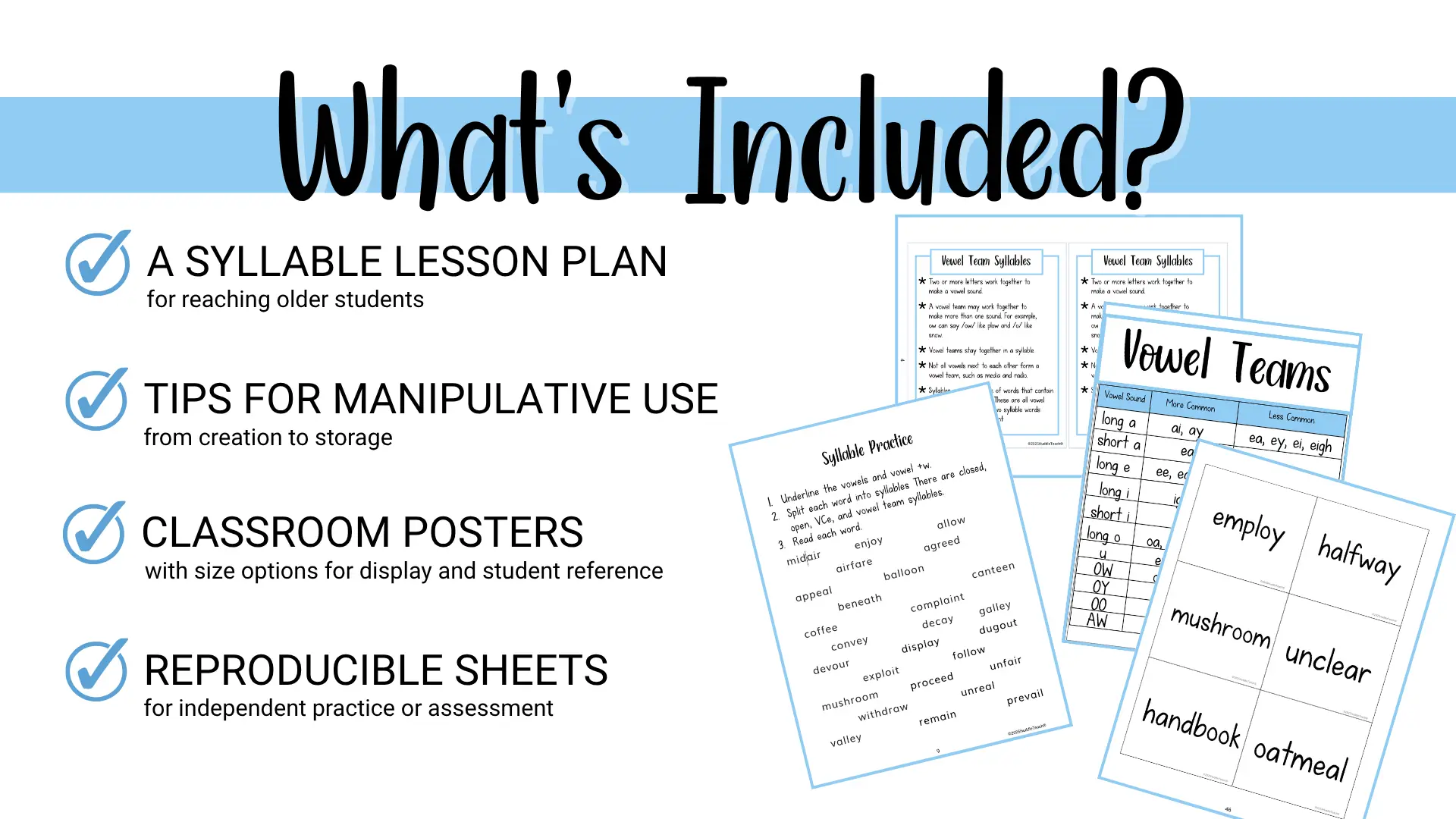 Vowel Teams Syllables - Image 3