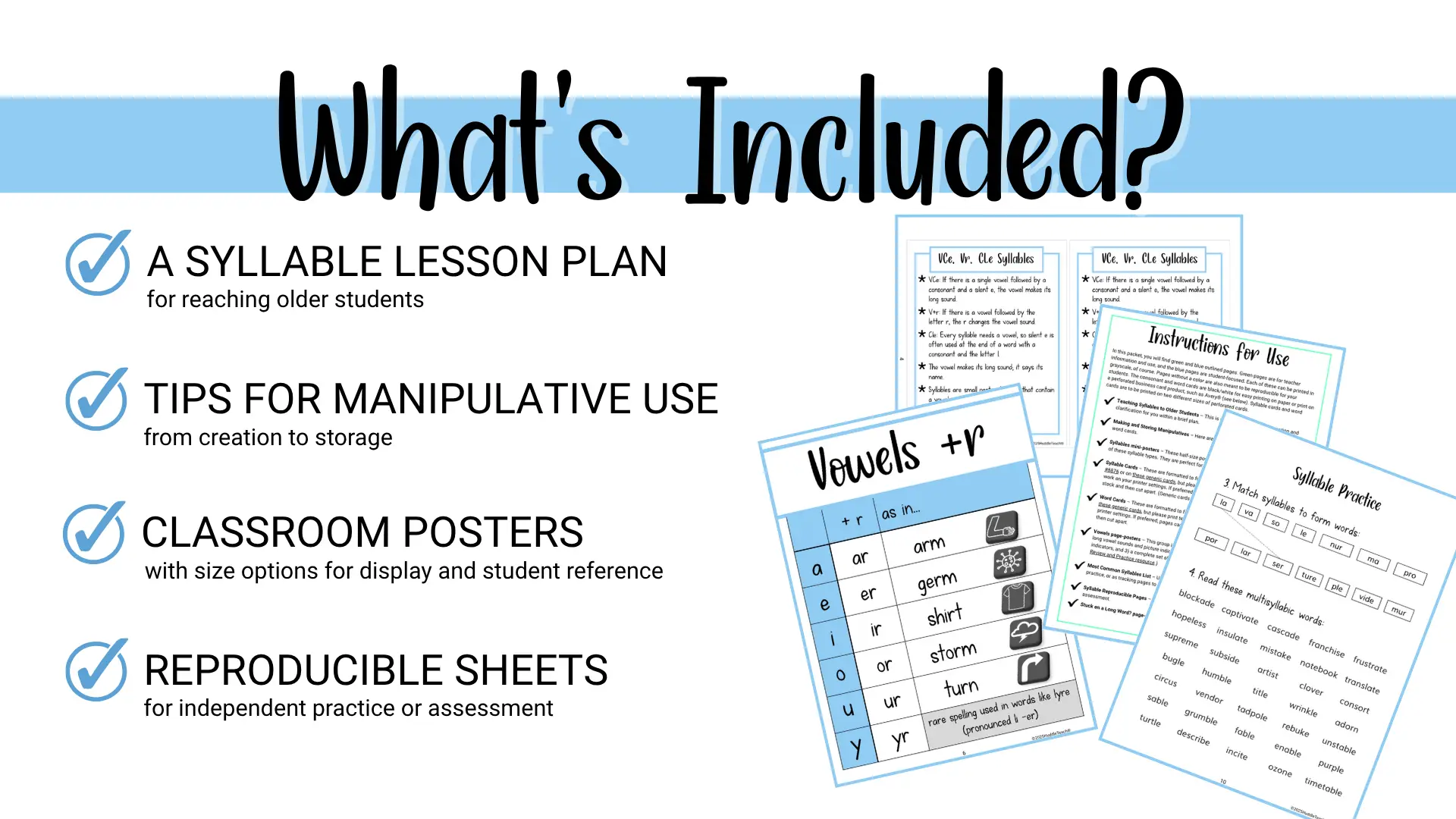VCe, V+r, Cle Syllables - Image 3