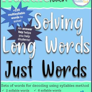 solving multisyllabic words list