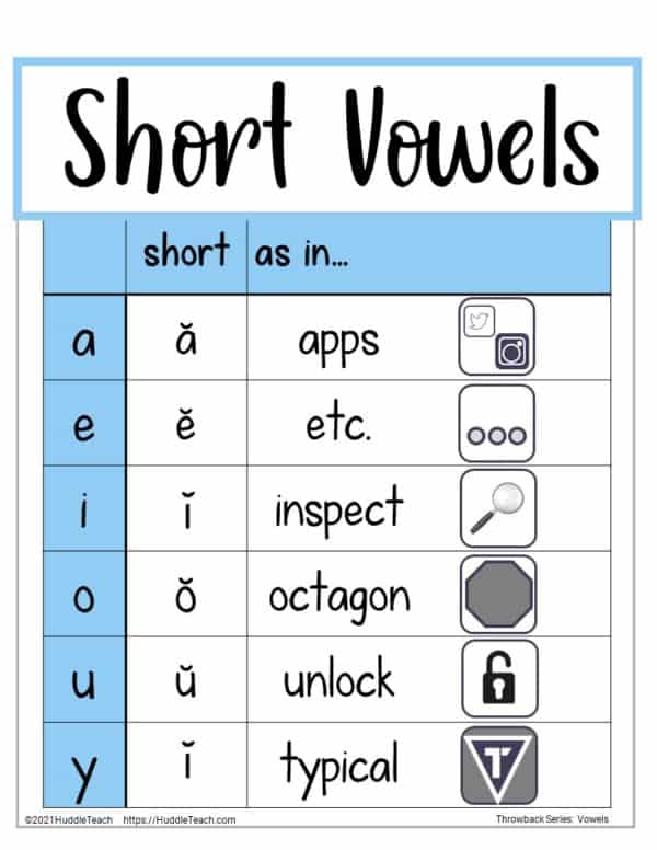 short vowels pdf