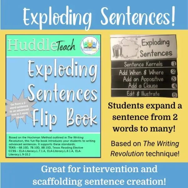 Exploding Sentences - Developing Advanced Sentences