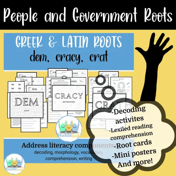 Greek & Latin Bases - People and Government (DEM, CRAT, CRACY)