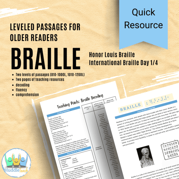 Reading Passage: Braille