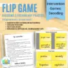 Flip Word Analysis Game
